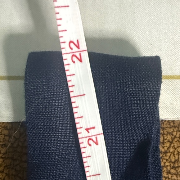 2/$15. Quince Womens 100% Linen Square Neck Tank Deep Navy Sleeveless L - Picture 9 of 9
